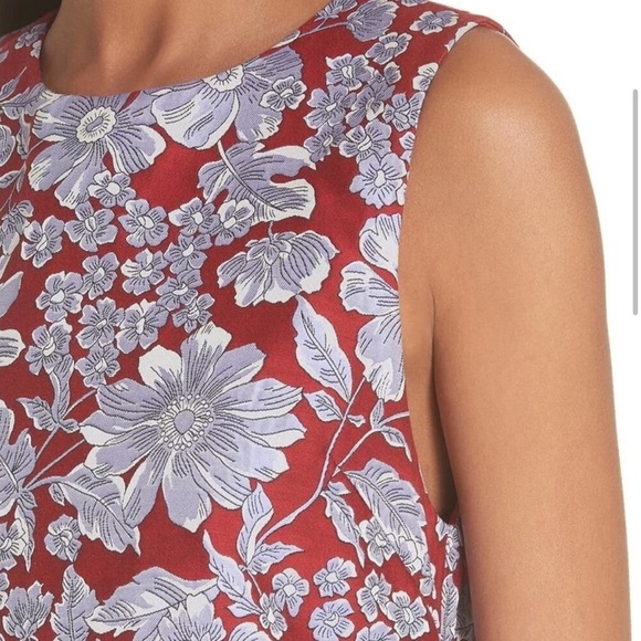 Alice + Olivia Coley Floral Mini Dress Ruby Multi size 2 - Picture 3 of 11